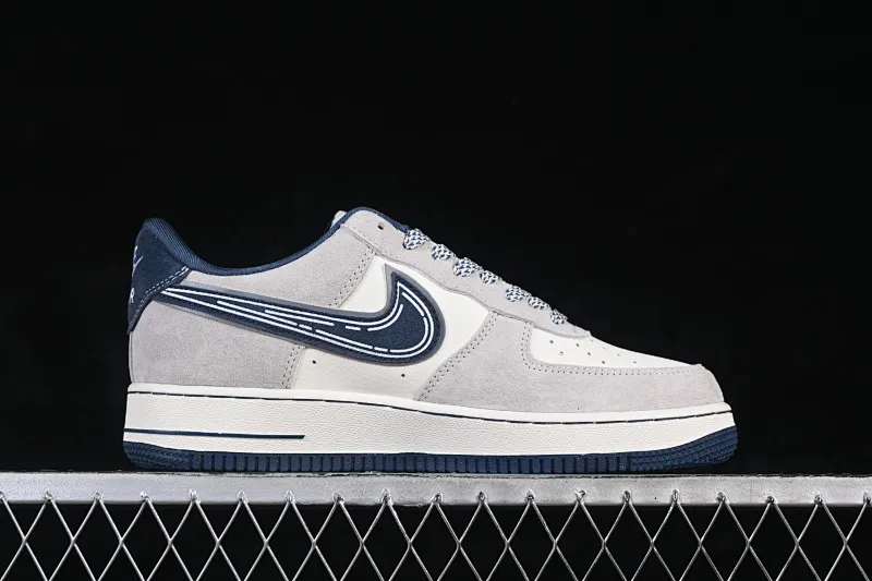 All categories Nk Air Force 1 Air Force series Nk Air Force 1 Low Air Force low-top Nike Air Force 1'07 Low joint model gray and blue Air Force 1 low-top casual sneakers SS1979-011